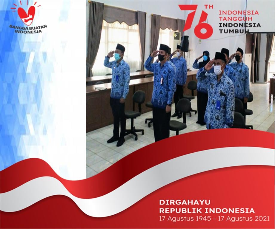 Peringatan HUT RI Ke-76 Di Kabupaten Tanah Laut Secara Virtual - (Ada 8 foto)
