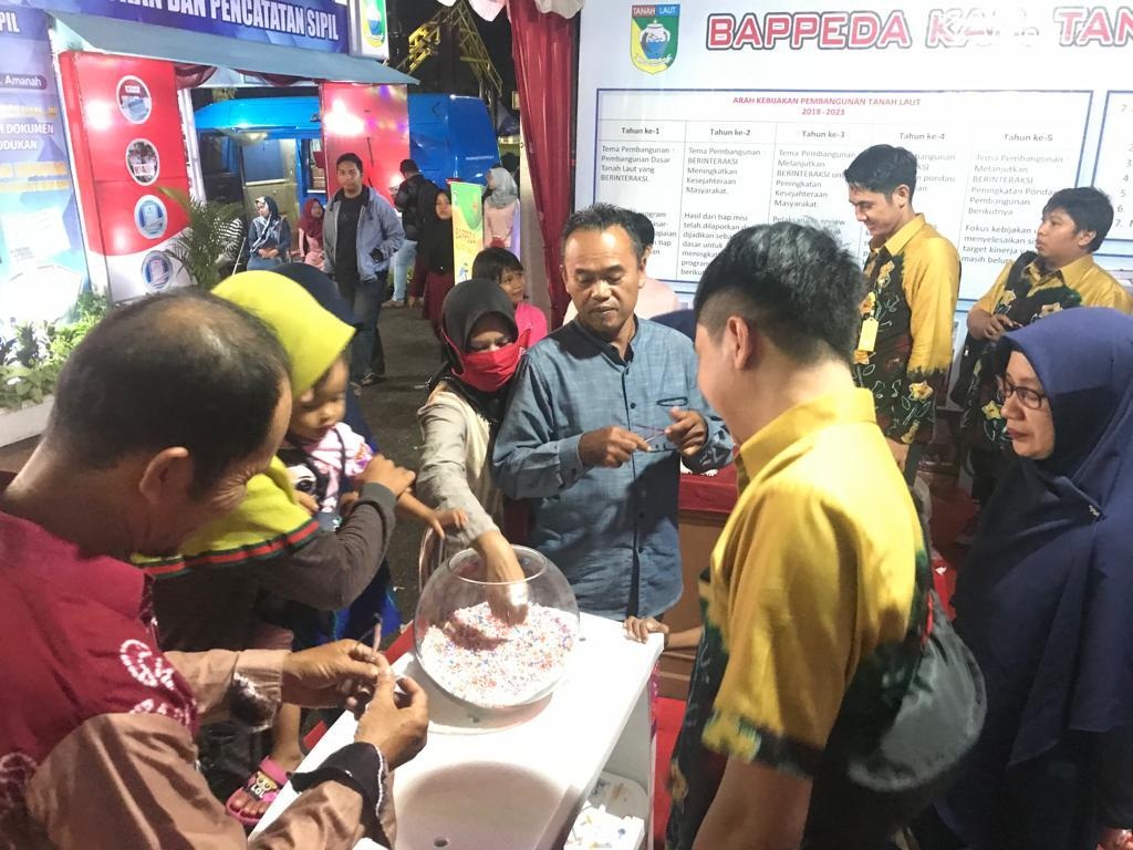 Suasana stand Bappeda tala expo 2019 hari ke 3